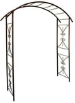 LOUIS MOULIN Arche Tube carré pour Plante grimpante Fer Vieilli 180 x 50 x 220 cm 3026 - Made in France