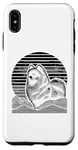 Coque pour iPhone XS Max Retro Sunset Poméranians Poméraniens Pom Dog