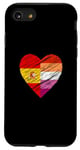 Coque pour iPhone SE (2020) / 7 / 8 Drapeau LGBTQ Espagne Lesbienne Pride Cœur Amour LGBTQIA