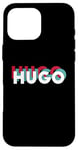 Coque pour iPhone 16 Pro Max Hugo Name Chemise humoristique avec nom rétro Hugo années 80