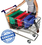 Trolley Bags Original Vibe - Set of 4 Reusable Supermarket Shopping Bags.