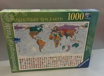 Ravensburger Portrait Of The Earth 1000 Piece Jigsaw Puzzle World Map Flags