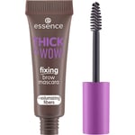 Essence Silmät Kulmakarvat Thick & Wow! Fixing Brow Mascara + Volumizing Fibers 02 Ash Brown 6 ml ()