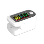 Pulse_Oximeter Fingertip,Blood Oxygen Saturation Monitor with Alarm,Read in 8s,SpO2 & PR & Pulse Wave,Auto-Sleep Function,LED (White)