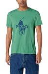 Polo Ralph Lauren Player 67 Print T-Shirt Shirt Custom Slim Fit Tee New L