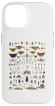 iPhone 14 Insects Collection Species Bugs vintage Chart Entomology Case