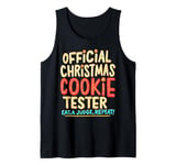 Official Christmas Cokie Tester Eat Judge Repeat Food Lover Tank Top