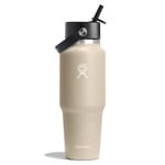 Hydroflask 32 oz Wide Mouth Travel Bottle m/Flex Straw Cap Oat, 32OZ