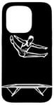 Coque pour iPhone 15 Pro Trampoline Guy Entraîneur Trampoline Gymnastique