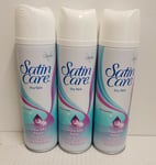 Gillette Satin Care Dry Skin with Shea Butter Shave Gel 200ml x 3 cans