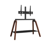 Avf Hoxton Quad FSL1120HOQDWB 1120 mm TV Stand with Bracket - Dark Wood & Black, Black,Brown