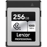 Lexar Professional 256GB CFexpress Type B Pro Silver R1000/W600 minneskort