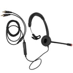 New Telephone Headset Speaker Volume Adjustment Mic Mute Monaural PC Business H