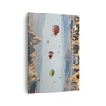 Impression sur Toile 50x70cm Tableaux Image Photo Surréalisme Vol Ballons