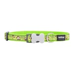 Hundhalsband Red Dingo STYLE MONKEY LIME GREEN 31-47 cm