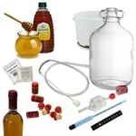 Traditional Mead Honey Wine Making Kit Full Starter 6 Bottles 4.5L Homebrew Set