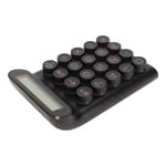 (Black) Portable Mechanical Calculator 20 Keys Multifunctional 10