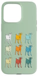 Coque pour iPhone 15 Pro Max Goat Lover Farm Animals Retro Glitch Goats