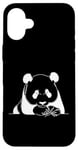 Coque pour iPhone 16 Plus Panda géant ours ligne art mammifère art zoologiste