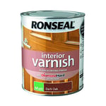 Ronseal Interior Varnish Dark Oak Matt 750ml