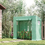 OutSunny Lean to Greenhouse With PE Cover 198 X 77 X 149-168 cm