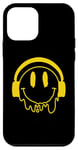 Coque pour iPhone 12 mini Sourire jaune fondant drôle souriant visage dégoulinant mignon