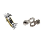 Topeak PT30 Mini Tool, Gold & Shimano Spares SM-CN910 Quick link, for 12-speed chains - pack of 2