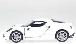 WELLY - Voiture de 2013 Blanche – ALFA ROMEO 4c - 1/24 - WEL24048WI