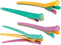 Olivia Garden Double Clip Petite - Card of 4 Hair Clips , Easy to Curl & Style