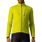 Castelli GO Mens Cycling Jacket Yellow Windproof Reflective Softshell Bike Ride