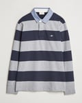 GANT Chambray Barstriped Rugger Grey Melange