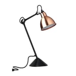 Lampe Gras N205 Bordlampe Hvit & Matt Sort & Kobber