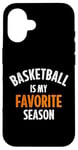 iPhone 16 Basketball is my favorite season Case