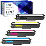 LxTek TN247 Compatible Toner Remplacement pour Brother TN 247 TN 243 TN-243CMYK pour Brother DCP-L3550CDW DCP-L3510CDW MFC-L3750CDW MFC-L3730CDN L3710CW L3770CDW HL-L3210CW L3230CDW L3270CDW (4-Pack)