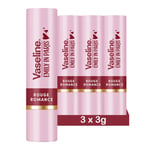 VASELINE x EMILY IN PARIS Rouge Romance | Baume à lèvres teinté Stick (Lot de 3)