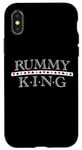 Coque pour iPhone X/XS Lecteur de cartes Rummy King Gin Rummy Graphic