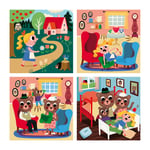 Vilac - Wooden Puzzle 4x9 pcs - Goldilocks by Ingela P. Arrhenius - (7630)