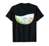 Watermelon Fish Tanks Aquarium Goldfish Live Summer Fruit T-Shirt