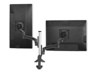 Chief Kontour Articulating Colum Dual Monitor Desk Mount - For Displays 10-32" - Black - Monteringssett (Skrivebordsmontering, Søyle, 2 Leddarmer) - For 2 Lcd-Skjermer - Aluminium - Svart - Skjermstørrelse: 10"-30" - Skrivebordsmonterbar