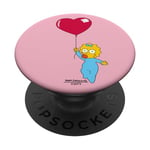 The Simpsons Maggie Heart Balloon Valentine's Day PopSockets Adhesive PopGrip