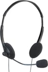 Adjustable Stereo Computer Headphones Built-In Mic & Volume Control for Mac/PC