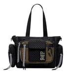 Desigual, ACCESSOIRES SAC À MAIN EN NYLON Femme, Noir, One size