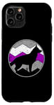 Coque pour iPhone 11 Pro Drapeau asexué LGBT vintage LGBTQ Ace Asexuality Gay Pride