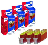 Pelikan c57 multi pack de 3 cartouche encre 4111203 remplace canon cli-551y xl