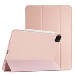 ProCase Smart Case for iPad Pro 11 Inch 2022/2021/2020/2018 (4th /3rd /2nd /1st Generation), Slim Stand Hard Back Shell Cover -Rosegold