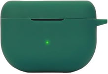 Housse en Silicone pour Écouteurs Bluetooth pour Jabra Elite 8 Active Coque, Antichoc, Housse de Transport Compatible Jabra Elite 8 Active Écouteur Bluetooth.Vert Foncé