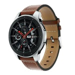 Samsung Galaxy Watch 46mm Armband i äkta läder, cognac