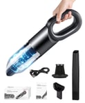 GENPAR Cordless Handheld Vacuum Cleaner, 7000Pa Suction, Lightweight Portable Vacuum Cleaner with Spare HEPA, 2 Speed Modes, USB Quick Charge, Wet/Dry Portable Vacuum for Home, Office, Car and Pet