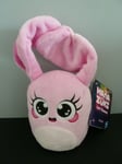 S1. DOUDOU PELUCHE HANAZUKI HEMKA ROSE NOIR BLANC POCHE NEUF ETIQUETTE