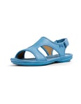 Camper Women's Right Nina-k201514 Flat sandal, Blue 003, 2 UK